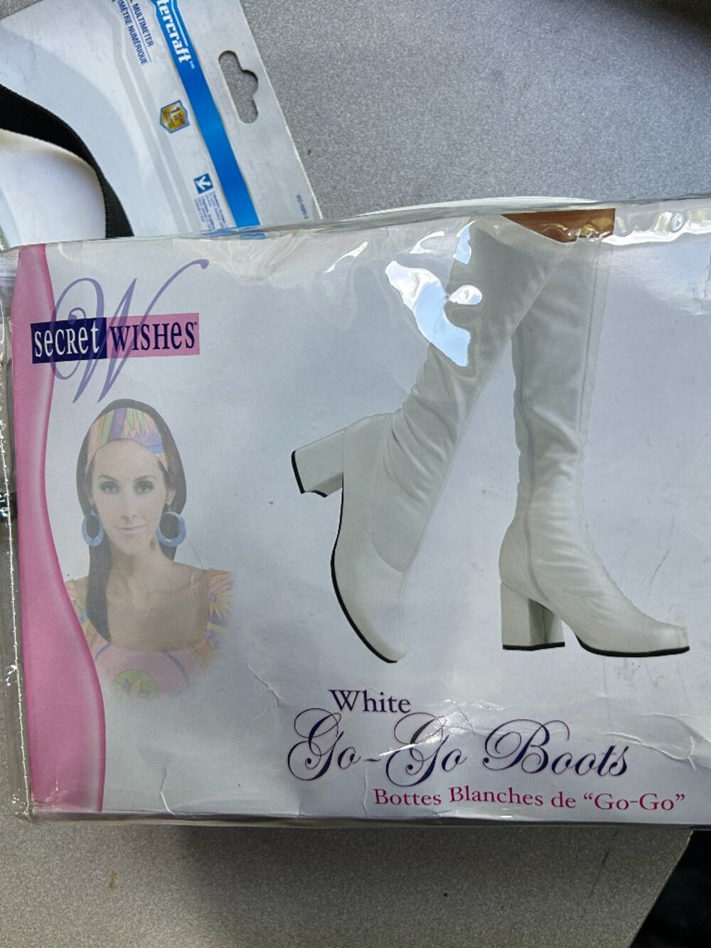 Secret Wishes White Go-Go Boots – New – Small
